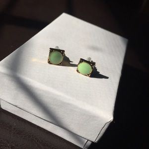 Green enamel studs